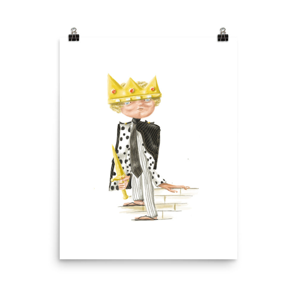 Little King Art Print